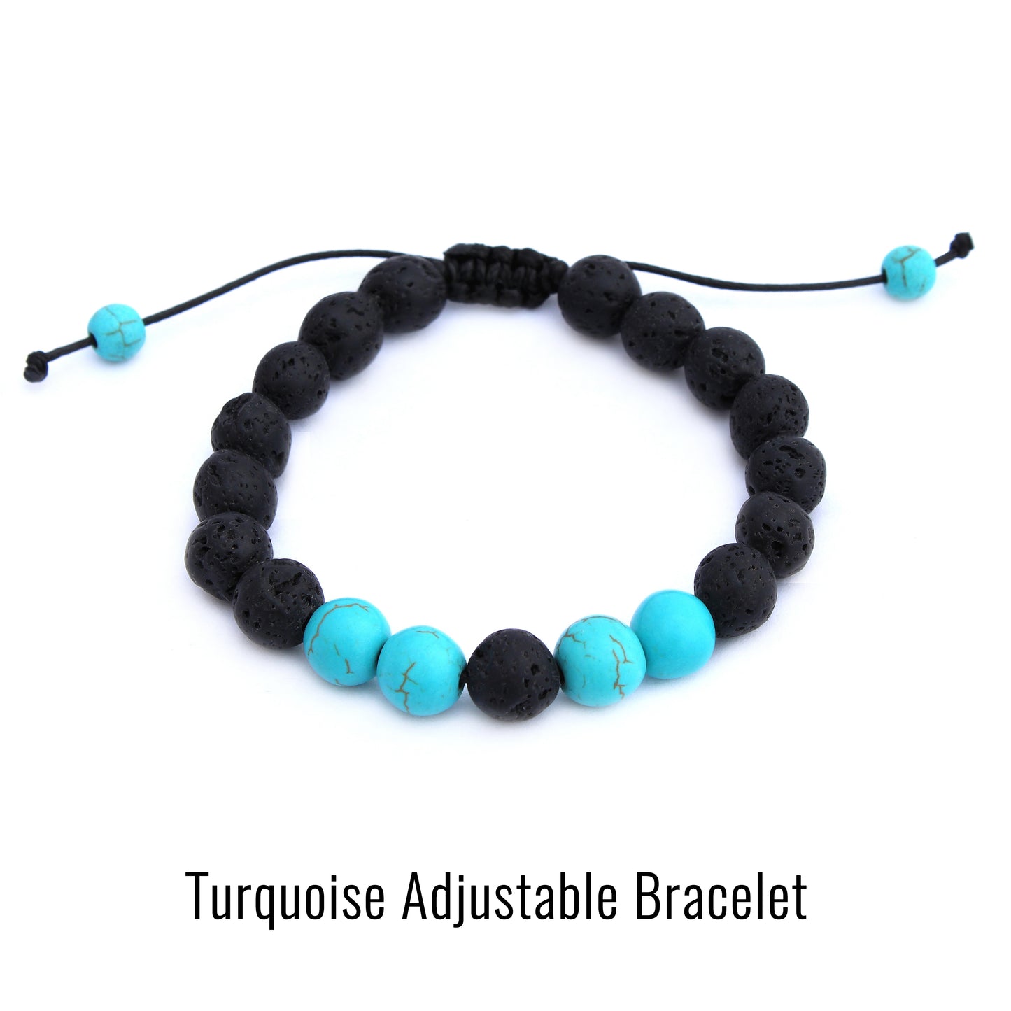 Plantlife turquoise adjustable aromatherapy bracelet with calming properties