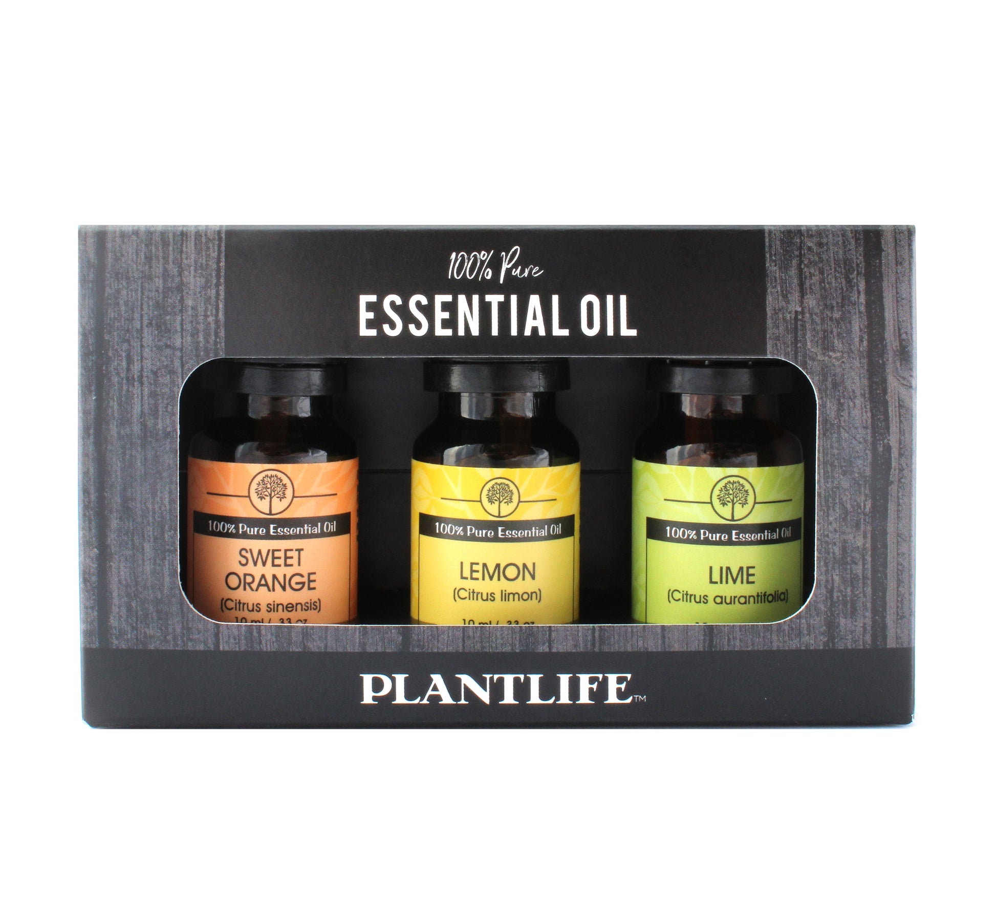 Plantlife Citrus Essential Oil 6-Pack Set with kraft display box