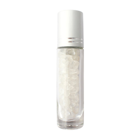 Plantlife Clear Quartz Gemstone Roller Bottle for essential oils