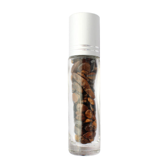 Plantlife Tiger's Eye Gemstone Roller Bottle for essential oils