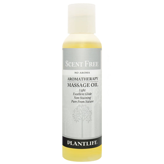 Scent Free massage oil by Plantlife – unscented, plant-based formula for sensitive skin and full-body hydration