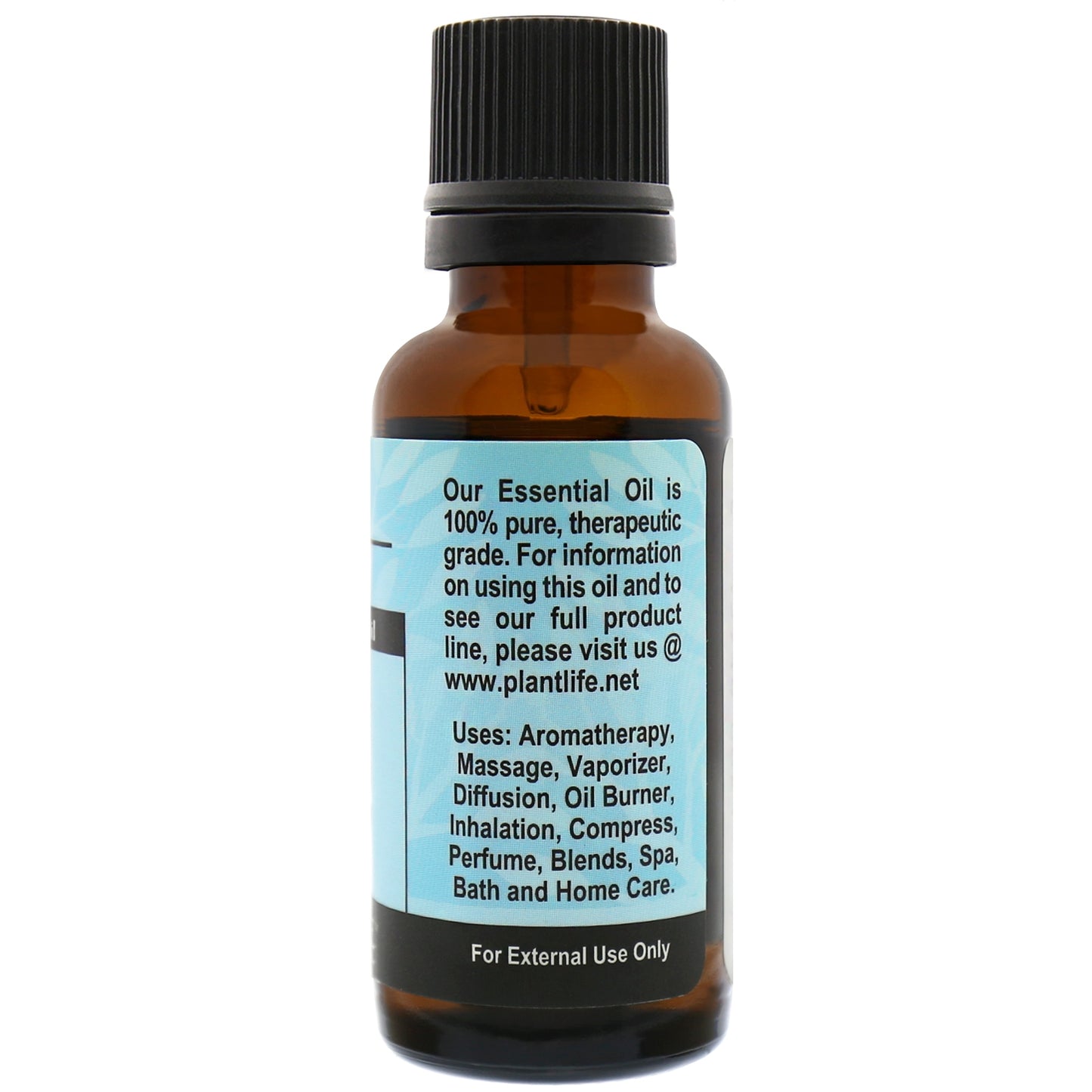 Plantlife Spearmint Essential Oil back label with sweet mint scent