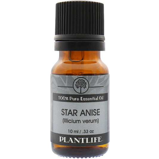 Plantlife Star Anise Essential Oil bottle with sweet, licorice aroma