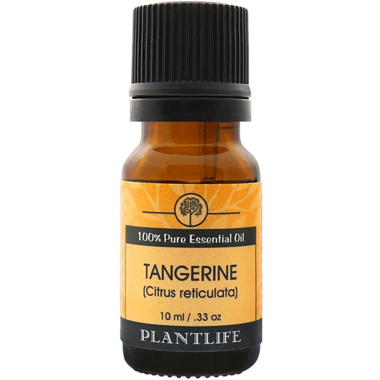 Plantlife Tangerine Essential Oil bottle with sweet, citrusy scent