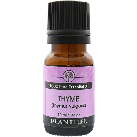 Plantlife Thyme Essential Oil bottle with strong, herbaceous aroma