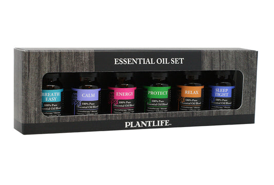 Plantlife boxed Top Blends Set with three popular essential oils