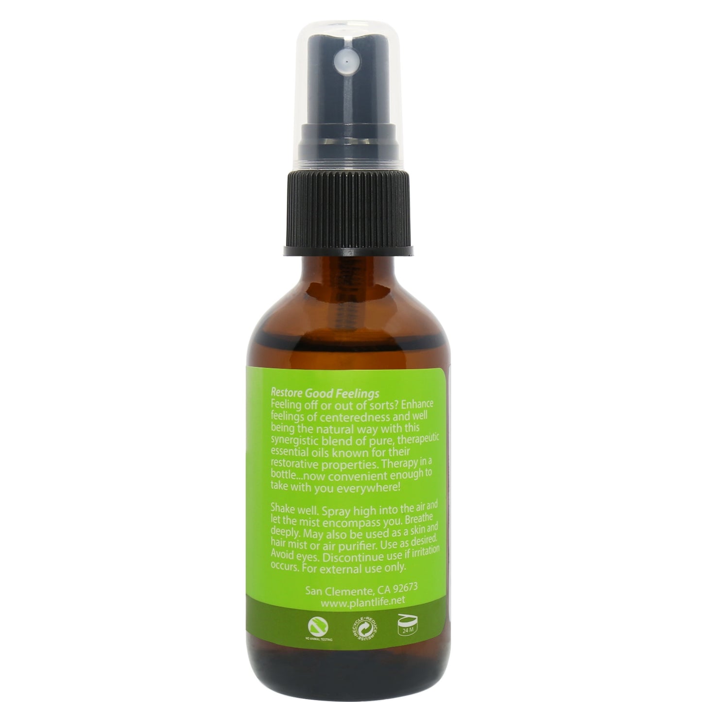 Well Being Essential Oil Mist label – supportive wording promoting balance and holistic wellness.