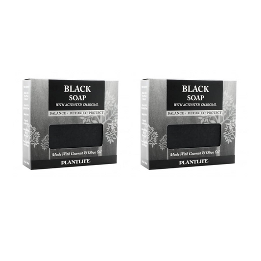 Black Soap With Activated Charcoal 2 Pack