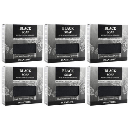 Black Soap With Activated Charcoal 6 Pack