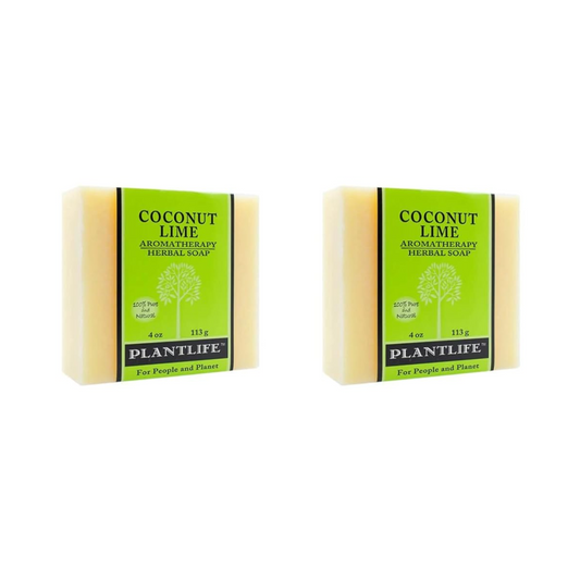 Coconut Lime Plant Based Bar Soap 2 Pack