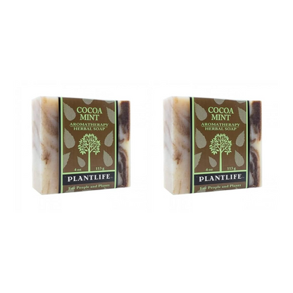Cocoa Mint Natural Bar Soap 2 Pack