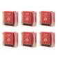 Six bars of Plantlife Candy Cane Aromatherapy Herbal Soap on a white background