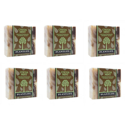 Cocoa Mint Natural Bar Soap 6 Pack