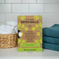 Plantlife Eco-Friendly Dryer Balls 6 XL shown in laundry setting – natural New Zealand wool, reusable and chemical-free.