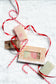 Holiday bar soap set by Plantlife in the snow.