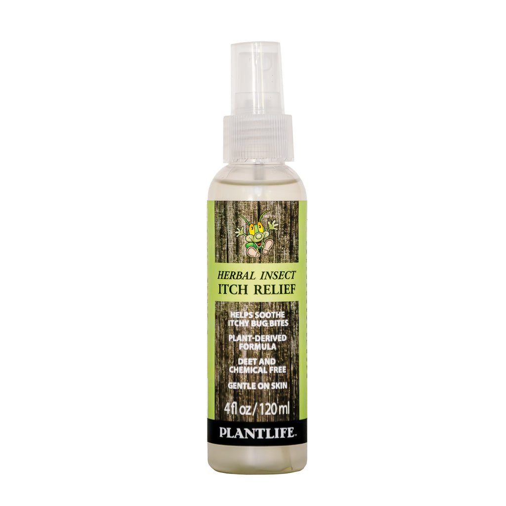 Plantlife Herbal Insect Itch Relief Spray 4 fl oz plant-derived after-bite care spray with rosemary and aloe for itchy bug bites