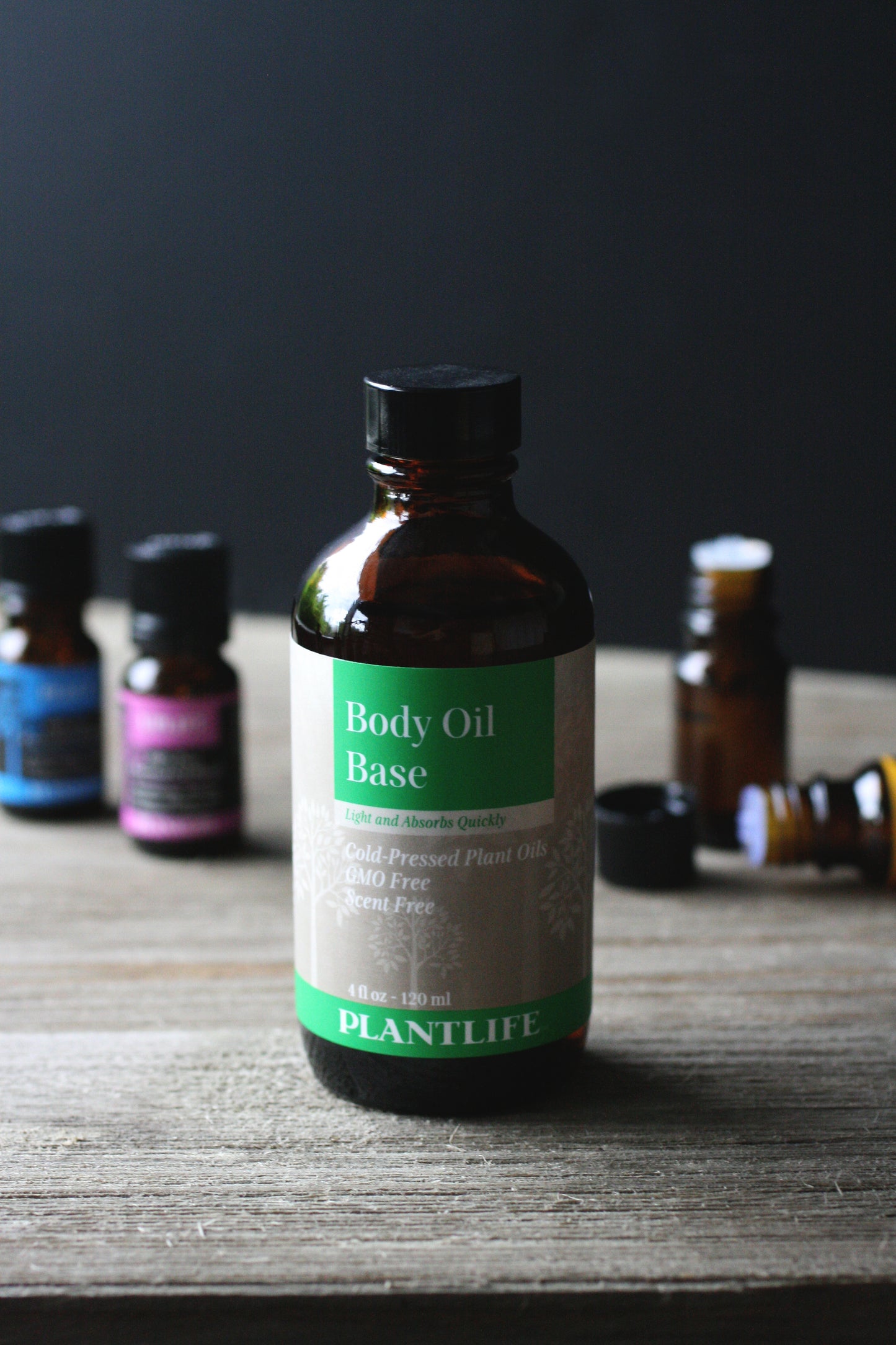 Plantlife Body Oil Base – Cold Pressed Plant Oils for Moisturizing and Nourishing Skin, GMO Free and Scent Free 4oz Bottle