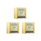 Three bars of Plantlife Loofah Love soap on a white background
