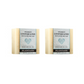 Two bars of Plantlife Loofah Love exfoliating bar soap on a white background