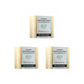Three bars of Plantlife Loofah Love Exfoliating Bar Soap on a white background