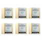 Six bars of Plantlife Spearmint Loofah Love Exfoliating Bar Soap on a white background
