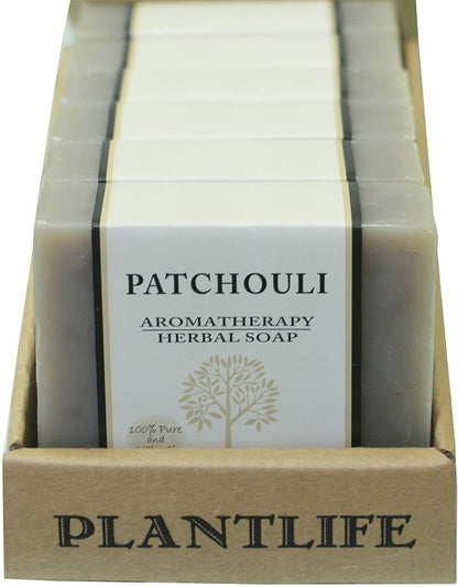 Box of Patchouli Aromatherapy Herbal Soap by Plantlife