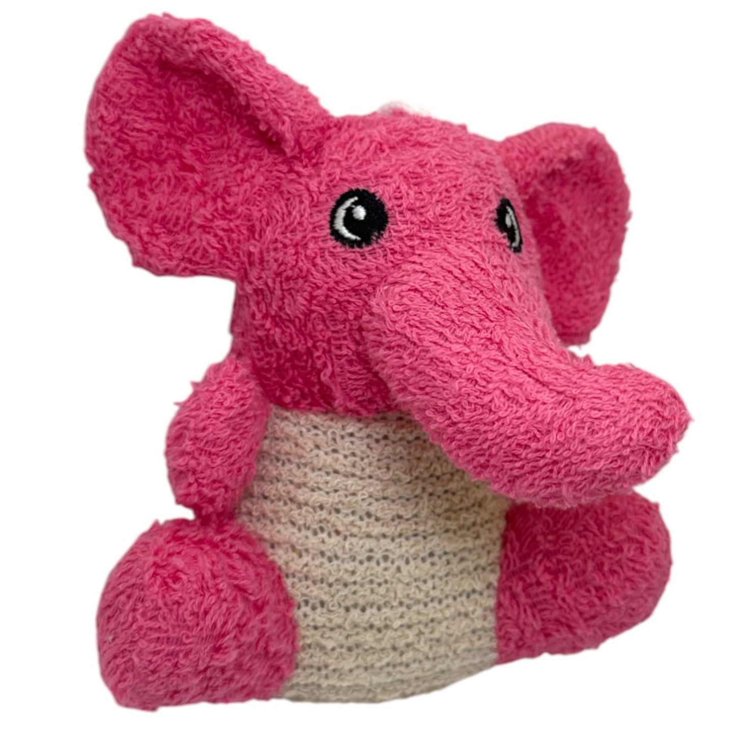 Plantlife Ramie Elephant Scrubber – natural fiber bath scrub shaped like an elephant for gentle exfoliation and fun body care
