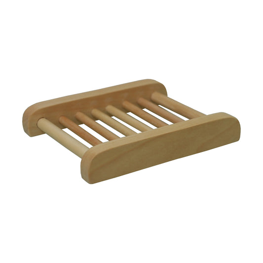 Slated Wood Soap Dish