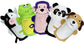 Plantlife Animal Bath Mitt Collection – Cow, Frog, Monkey, Panda, and Dog Soft Cotton Scrubbies for Kids’ Gentle Cleansing and Fun Bathtime Play