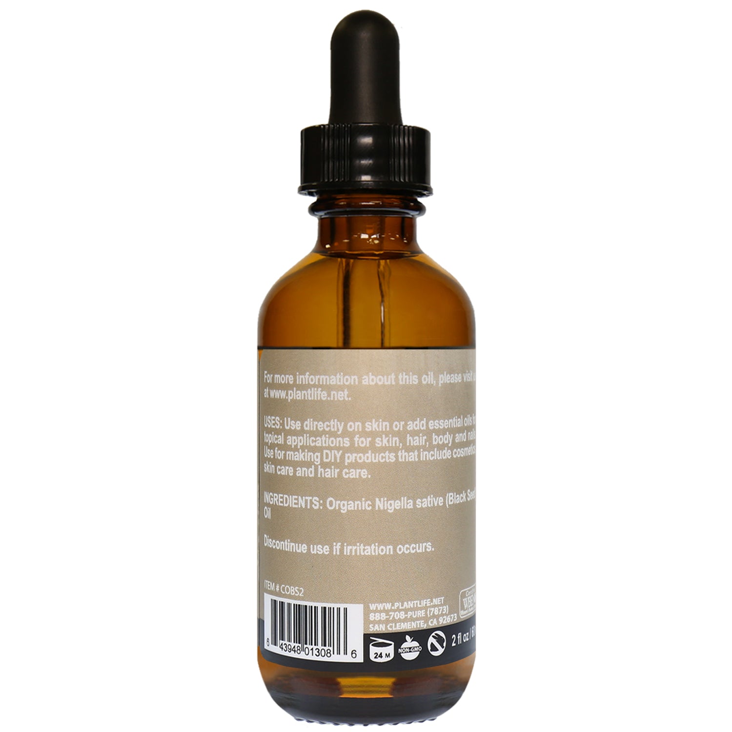 Plantlife Black Seed Oil Back