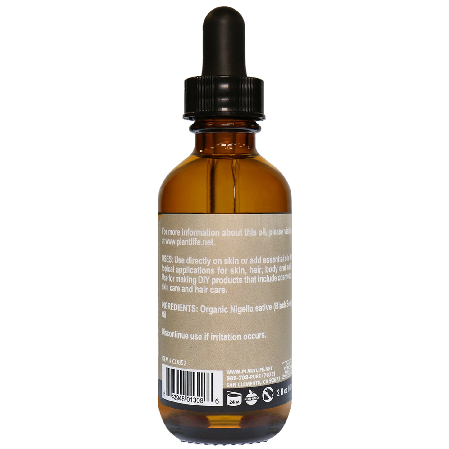 Plantlife Black Seed Oil Back