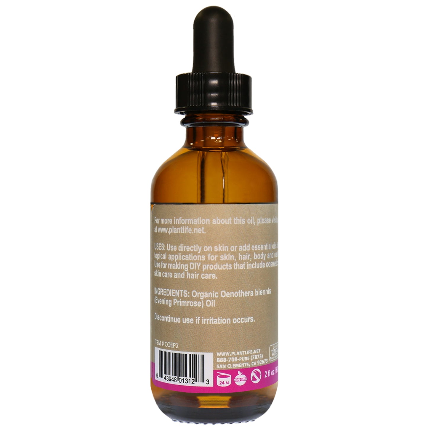 Plantlife Evening Primrose Oil Back