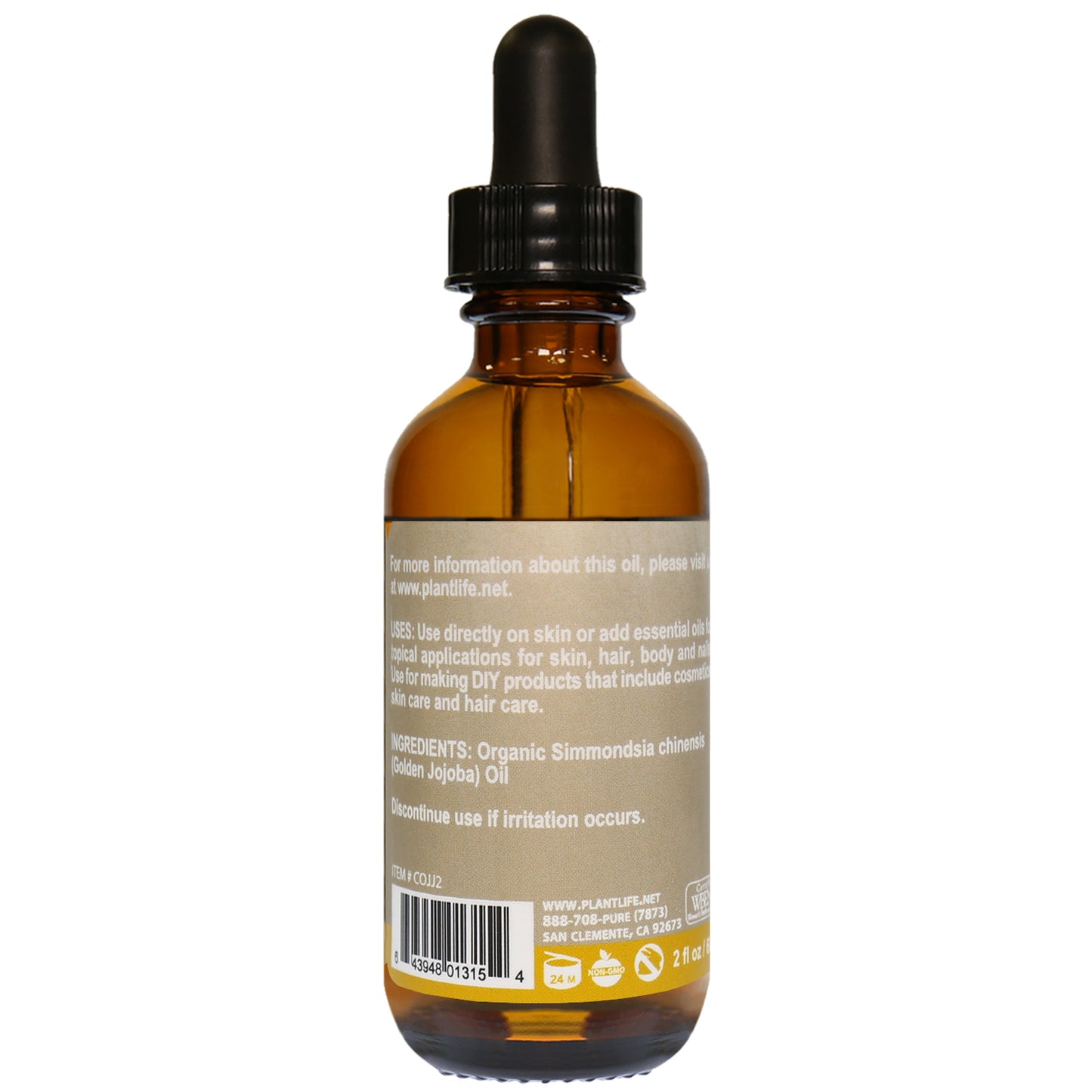 Plantlife Golden Jojoba Oil Back