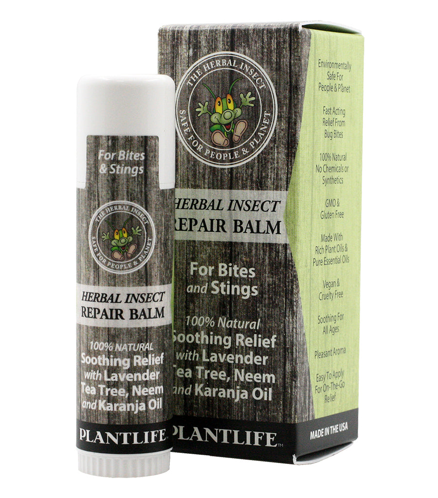 Plantlife Herbal Insect Anti-Itch Repair Balm – natural bug bite relief with soothing herbal ingredients.