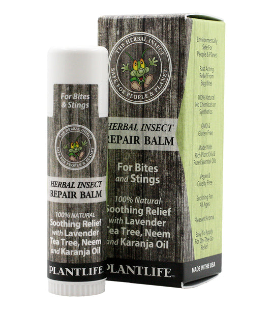 Plantlife Herbal Insect Anti-Itch Repair Balm – natural bug bite relief with soothing herbal ingredients.