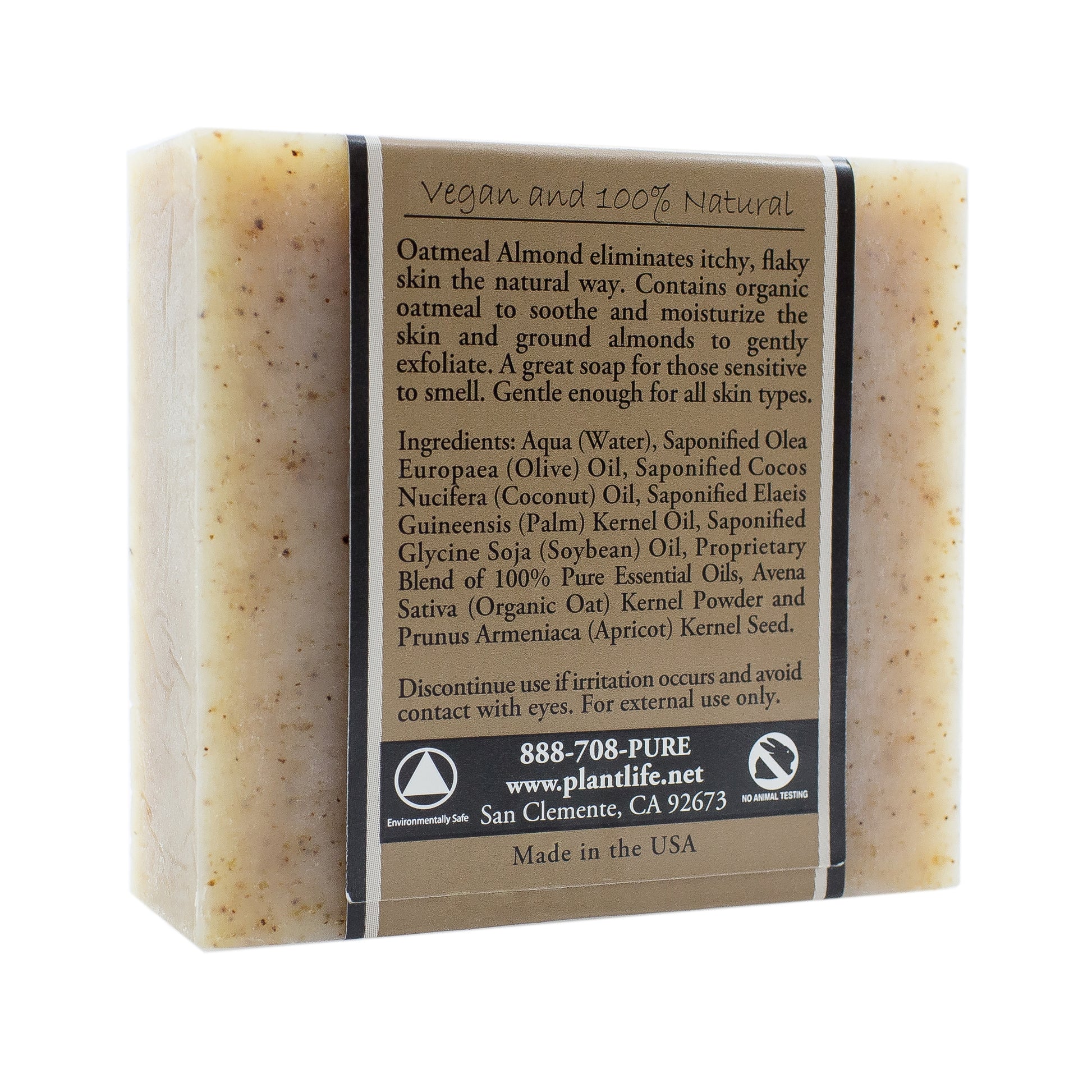 Oatmeal Almond Natural Bar Soap