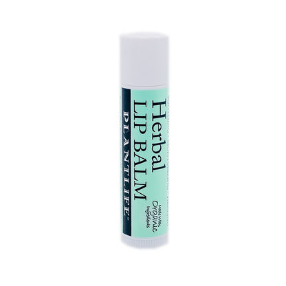 Plantlife Herbal Lip Balm – made with organic ingredients for soothing, moisturizing lip care.