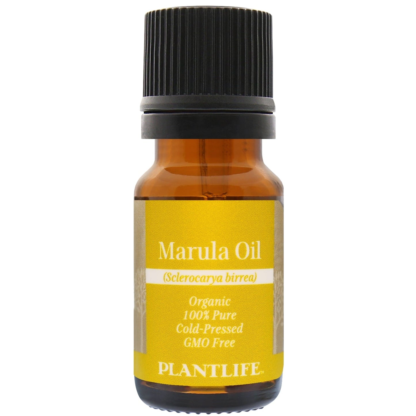 Amber glass bottle of 100% pure Marula Oil by Plantlife
