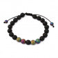 Rainbow Aura Quartz Adjustable Aromatherapy Bracelet