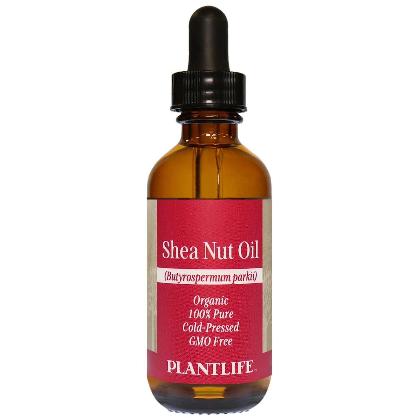 100% pure Shea Nut Oil in amber glass bottle